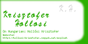 krisztofer hollosi business card
